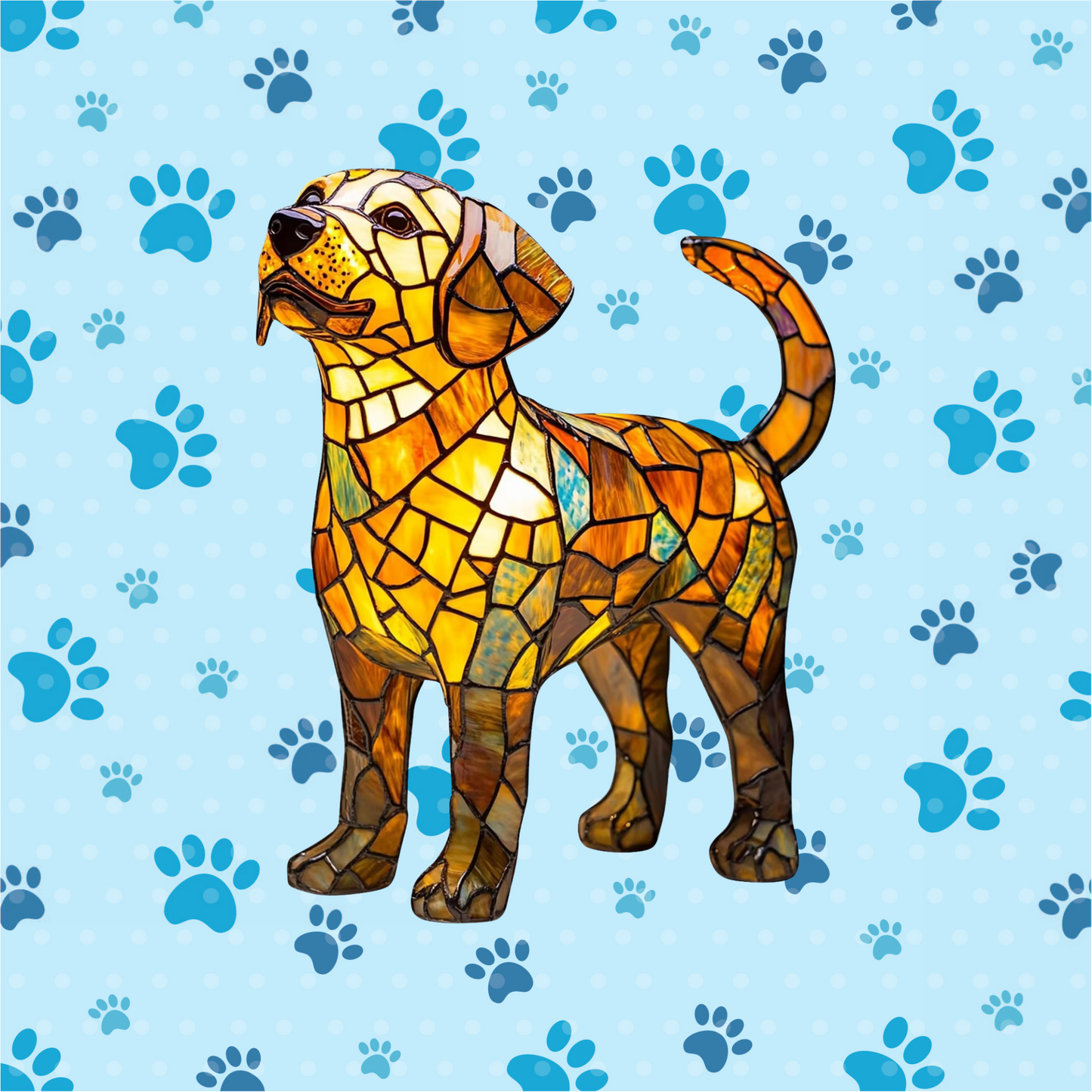 Handmade Dog Lamps