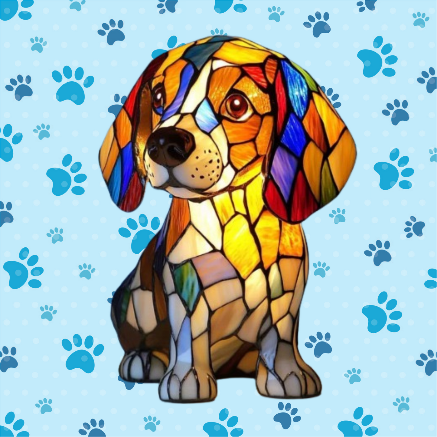 Handmade Dog Lamps